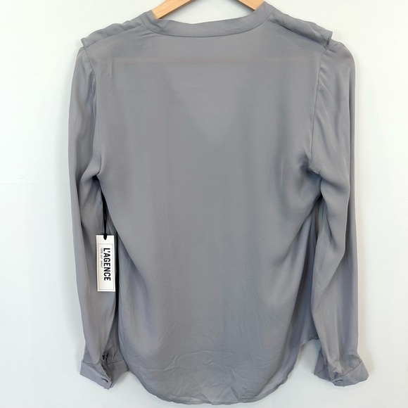 L’agence gray button down top - Picture 3 of 5